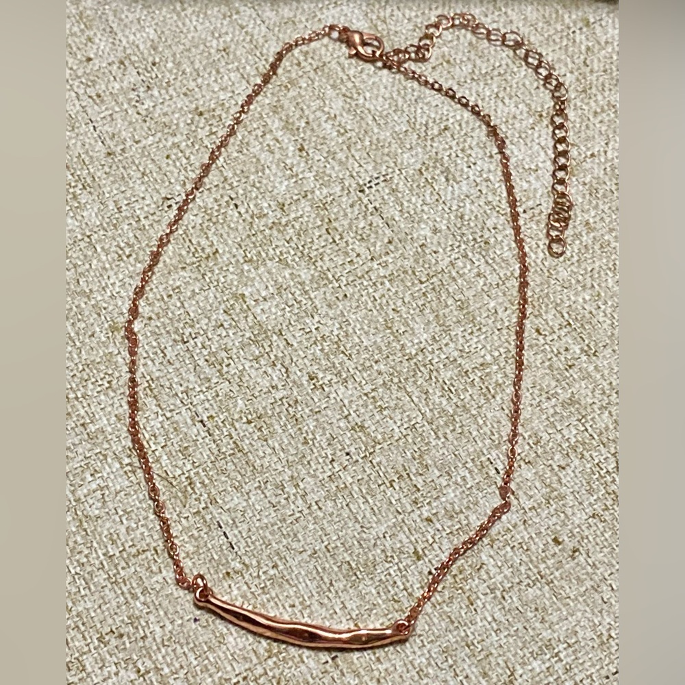 Source Unknown Gold Necklace Minimalist Design